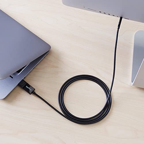 Amazon Basics Bi-Directional USB-C to DisplayPort Cable - 1.8 metres, Black,Clear - Image 7