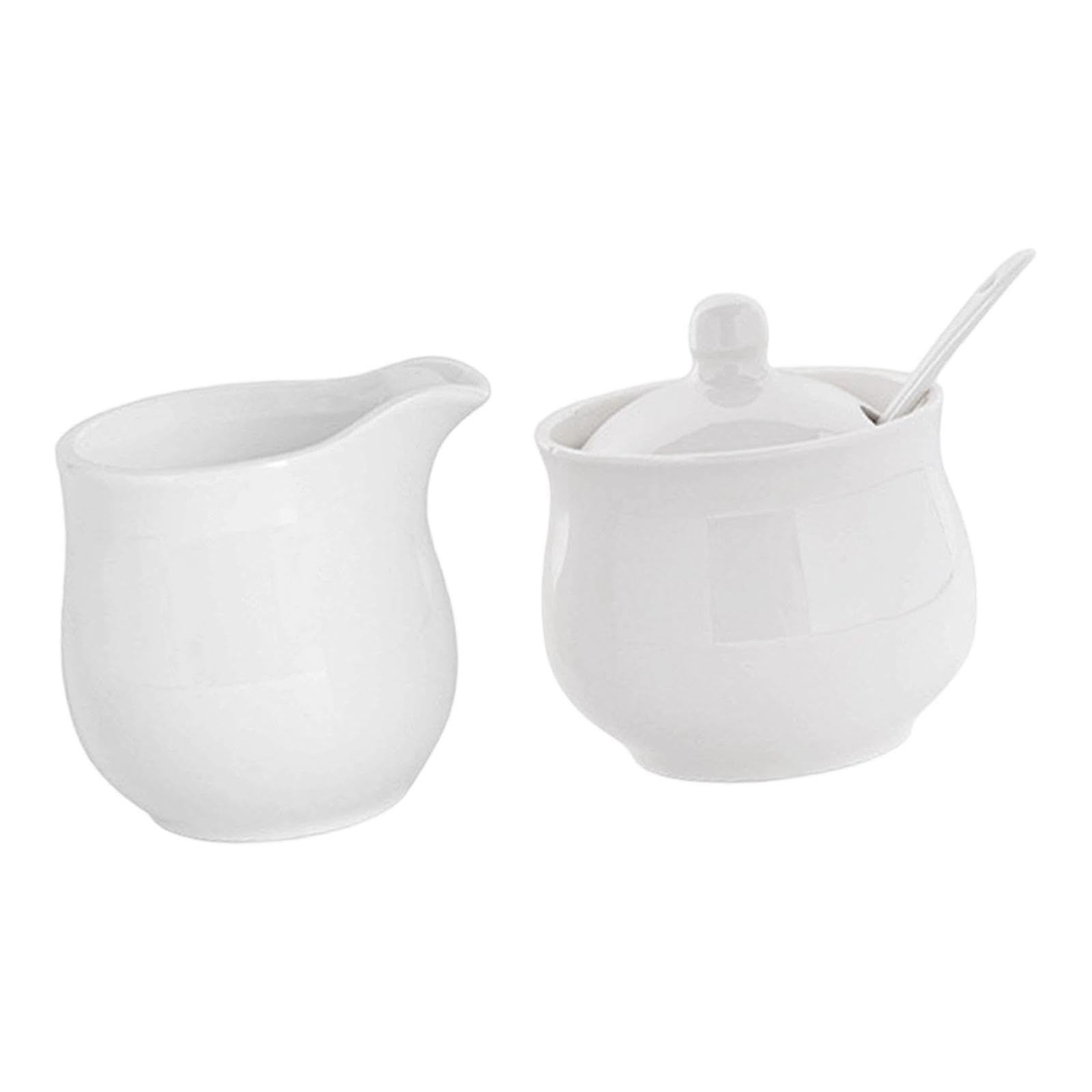 Juego de Azucarero Y Crema de Cerámica, Accesorios para Azucarero, Juego para Servir Café