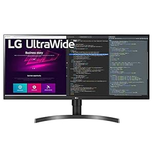 LG 34WN750 Monitor 34″ QuadHD UltraWide 21:9 LED IPS HDR, 3440×1440, Radeon FreeSync 75Hz, Audio Stereo 14W, 2x HDMI, 1x Display Port 1.4, 3x USB 3.0, in hoogte verstelbaar, Flicker Safe, zwart