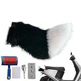 Jisadelio Cola de animal para motocicleta, dispositivo de control remoto, divertida cola de animal ajustable para motocicleta, para disfraz de anime de jinete femenino al aire libre