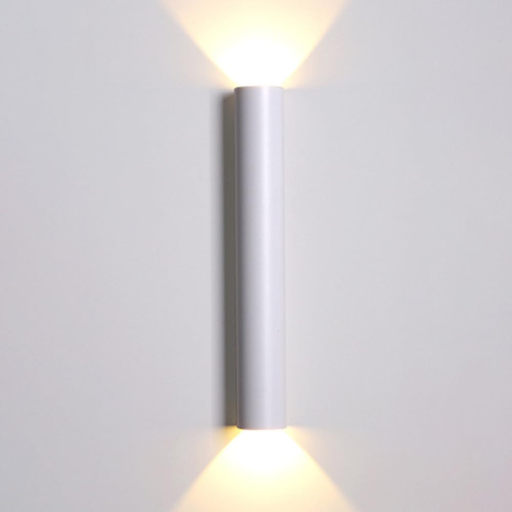 SXECAEPS Indoor Wall Light LED Up and Down Lights, Aluminum Lamp Modern Minimalist Spotlights, 6W Interior Sconces for Living Room Bedroom, 3000K