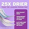 Poise Ultra Thin Incontinence Pads & Postpartum Pads for Bladder Leaks, 3 Drop Light Absorbency, Regular Length, 144 Count, Packaging May Vary
