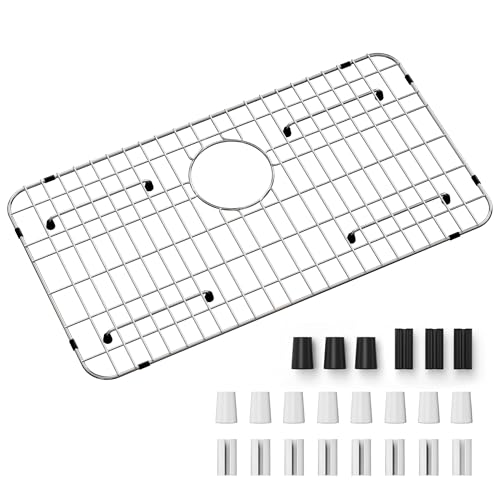 Kitchen Sink Grid and Sink Protectors,26-1/16"x14-1/16" Stainless Steel
