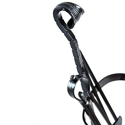 Kit accessoires cheminée en fer forgé Rinascimento base serviteur noir - 5