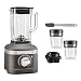 Produktbild Kitchenaid Artisan Standmixer-Starter-Set K400 (5KSB4026EGR) - inkl. Mixbehälter-Set 200ml (5KSB2040BBB), Mini-Teigschaber