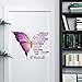 STNRST-IN Large Inspirational Butterfly Wall Decals Stickers, Motivational Saying Positive Peel and Stick Wall Art Decals for Women Girls Bedroom Living Room Office (Colorful)