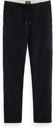 Scotch & Soda Warren Chino, Pantalones Casuales, Hombre, Nero, 31W / 34L