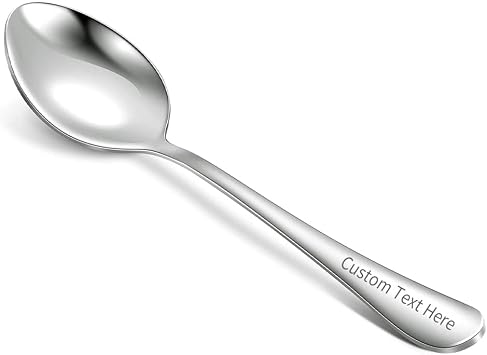 Personalized Spoon, Personalized Peanut Butter Spoon | Dads Ice Cream Spoon, Personalized Stainless Steel Engraved Tableware, Personalized Birthday Christmas Gift