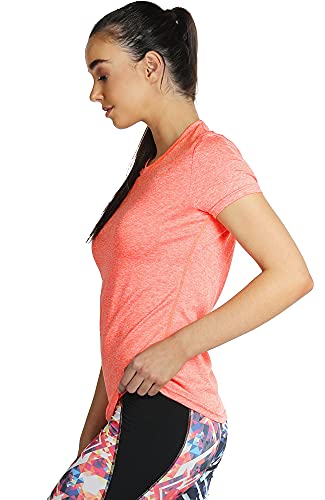 icyzone Femme T-Shirt de Sport à Manches Courtes Sèche Vite Fitness Running Tops, Lot de 3 – Image 6