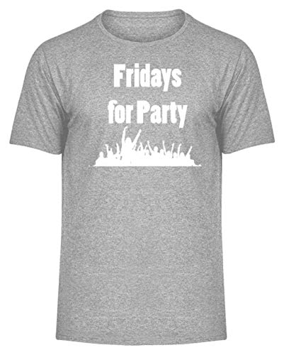 T-Shirt pour Homme Fridays for Party XL, haut en coton mélangé pour look casual au quotidien
