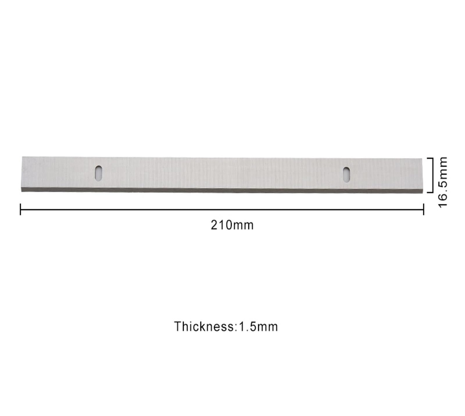 2 lame for pialla HSS da 8", 210 x 16,5 x 1,5 mm for parti for lavorazione del legno a spessore TH-SP 204, TC-SP 204 ERBAUER