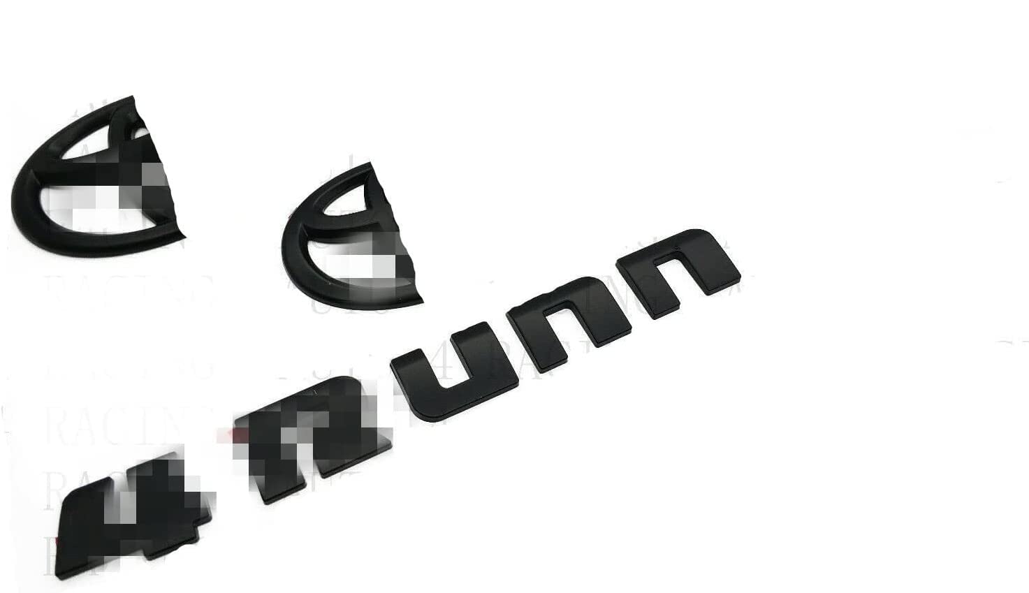 Weekeight for 2014-2020 Blackout Emblem Overlay KIT FIT 4Runner Emblem (Matte black 3pcs)