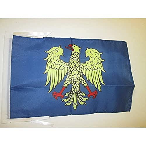Az Flag Bandiera Friuli-Venezia Giulia 45X30Cm - Bandierina Friulana - Regione Italia 30 X 45 Cm Cordicelle