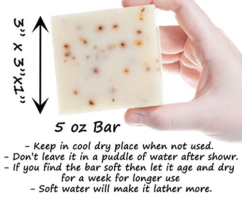 360Feel Patchouli Deodorant Soap - 5Oz Patchouli Essential Oil Exfoliation Bar- Musky-Earthy Reminiscent Of Wet Soil Scent- Pepermint Leaves Skin Scrub- Organic Castile-Gift Ready #TOP4