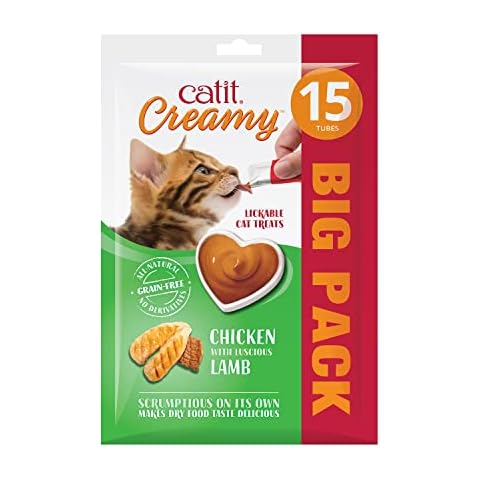 Catit Creamy Chicken & Lamb Treats Cover