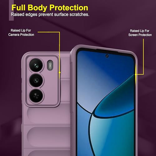 Image of amazon basics Back Case Cover for Realme C73 5G | Compatible for Realme C73 5G Back Cover | Liquid Silicon Magic Case with Camera Protection | Lavender