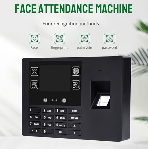 Rabitpos Employee Time Clocks for Small Business, Versatile 4 in 1 Time Machine (Face + Fingerprint + Palm Print + PIN), Clock in & Out Attendance Machine Punch Clock by Rabitpos - Image 2