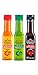Mexico Lindo Hot Sauce Variety Pack | Includes 1 Bottles Each of Red Habanero + Green Habanero + Xxxtra Hot | 5 Fl Oz Bottles (Pack of 3)