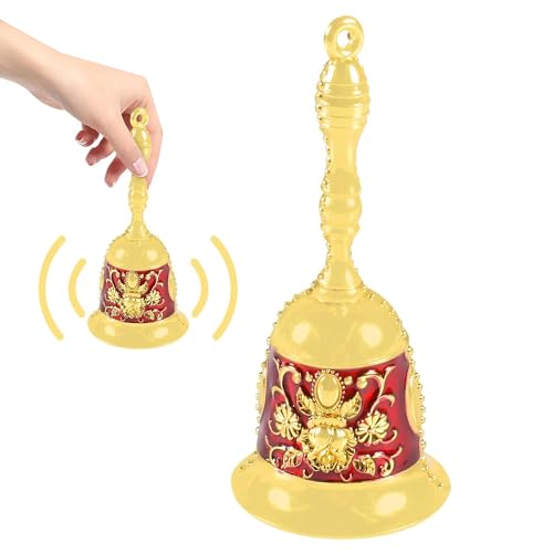 Glocke Weihnachten, Nikolausglocke Weihnachtsdekoration, Kleine Handglocke, Retro Metall Handglocke, lautes Weihnachtsglocke für Restaurant, Geschäfte, Service Glocke, Hochzeit Abendessen
