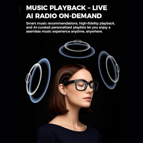 Gafas inteligentes con camara de 500 W Bluetooth y control de voz 5