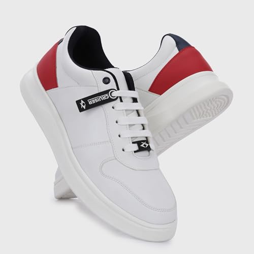 Image of Cruiser Mens Sneakers | Casual Shoes | Experience Comfort & Style with Soft Cushioned Insole |Step Up Your Comfort: Casual Sneakers for Every Day| Trendy Lace-Up Design Sneaker (2567)
