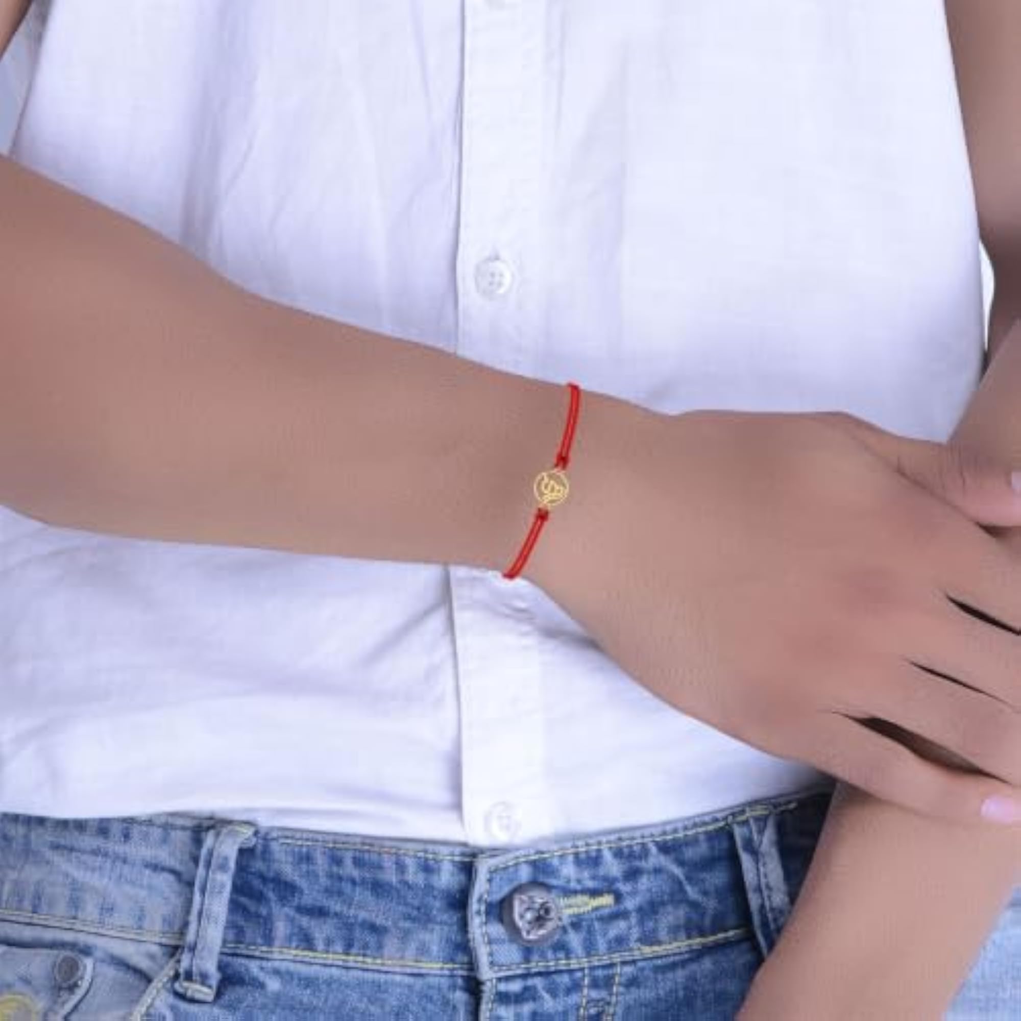 Ik Onkar Rakhi for Brother, 9KT Hallmarked Gold Gift