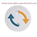 YOQVQOY 2 Pcs Boat Hatch, 6 Inch Marine Access Hatch for Marine Boat Yacht Kayak, Round Non Slip Boat Storage Hatch Lids, Inspection Hatch Deck Plate Hatch with Detachable Cover, White