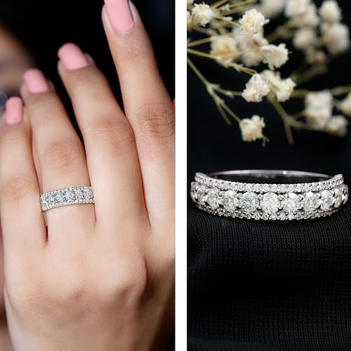 Certified Lab Grown Diamond Wedding Band, Ef-Vs Quality, Diamond Anniversary Ring For Women - Ready To Gift2