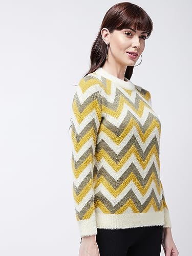 Image of Modeve Women Checkered Sweater for Winters