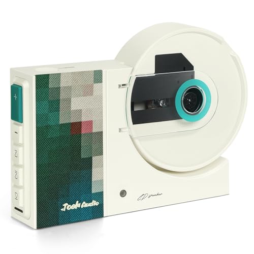 Camaisa Lecteur de musique rétro à montage mural - USB - Compatible Bluetooth - Entrée AUX - 4000 mAh - Avec télécommande - Pour décoration d'intérieur...