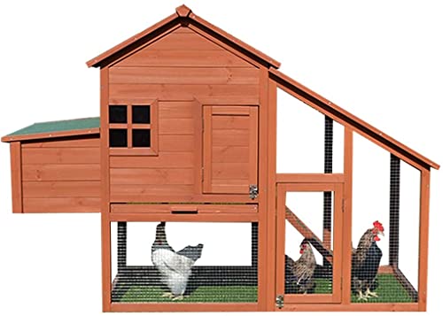 ACIYD Hühnerstall Villa Geflügelstall Kaninchenstall, Hölzerner Hühnermisch großer Hühnerhaus mit großem Hühnerhaus for…