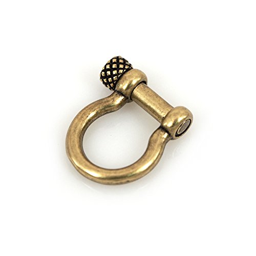 SouthBeat Paracord Buckles Adjustable D Shackles Used for 550 Paracord Survival Bracelet Making 2Pcs (Antique Bronze)
