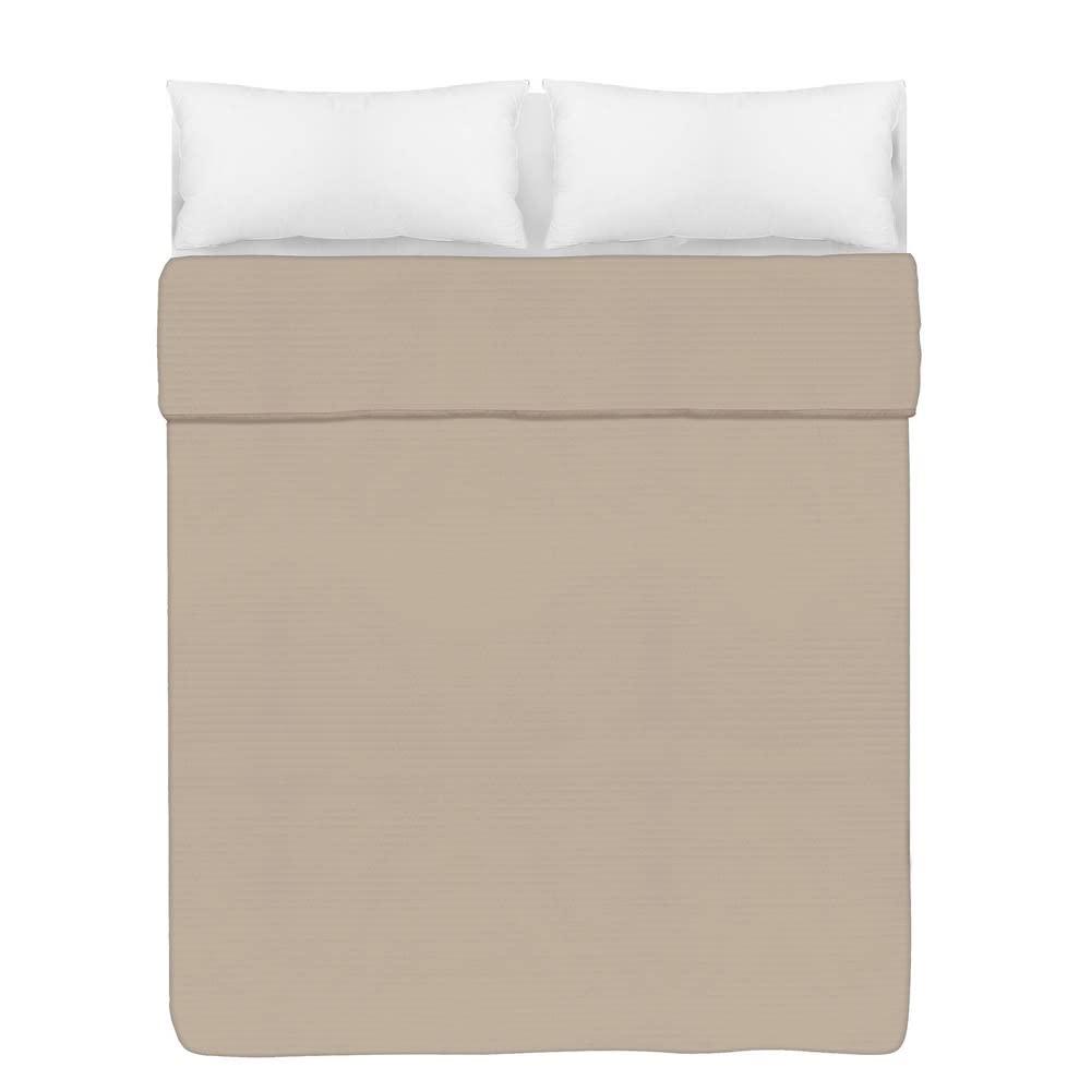 Dessus de lit beige de qualité supérieure 240x260 pour décoration raffinée