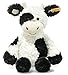 Produktbild Steiff 073663 Original Plüschtier Cobb Kuh, Soft Cuddly Friends Kuscheltier ca. 30 cm, Markenplüsch mit Knopf im Ohr, Schmusefreund für Babys von Geburt an, weiß-schwarz