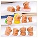 SGZIOO 19 Stück Mini Capybara Figuren, Mini Capibara Harz Figuren, Mini Capybara Feengarten Dekoration, Capybara Miniatur Garten Zubehör, für Feengarten Heimdekoration DIY-Puppenhaus