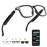 Ai Translation Smart Glasses with Chat GPT, Bluetooth 5.4 for Men Women with 150 Language & Accents, IP67, Color-Change Lens Clear Headphone with Speaker Sunglasses for Travel Meeting Trade Business