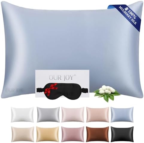 100% Mulberry Silk Pillowcase 22 Momme (SGS Certified) with Free ...