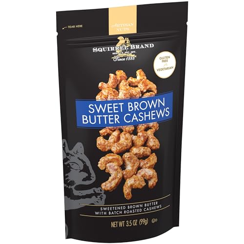 Squirrel Brand FNX81146 Sweet Brown Butter Cashews, 3.5 Ounces Resealable Bag, Gluten Free thumb #13