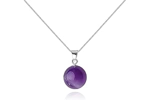 Captivating February Birthstone Amethyst Pendant Necklace in Sterling Silver