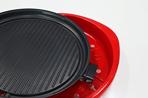 Maxi-Matic Indoor Grill, 14" Round, Red #TOP5