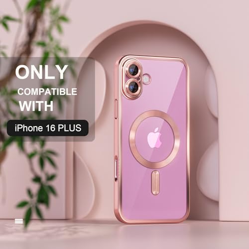 Image of Misea Magnetic for iPhone 16 Plus Case Compatible with MagSafe Pink