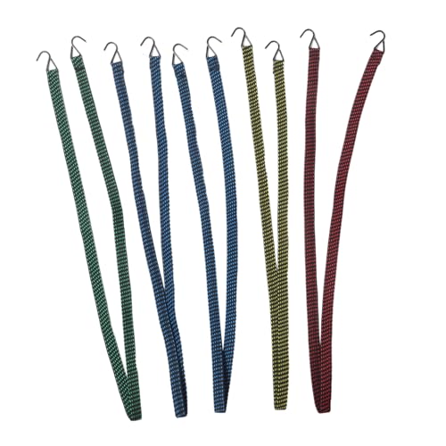 BESPORTBLE 5pcs Elastic Luggage Tie Down Straps with Hooks Heavy Duty Bungee Cords for Motorcycle Cargo and Outdoor Camping Tent