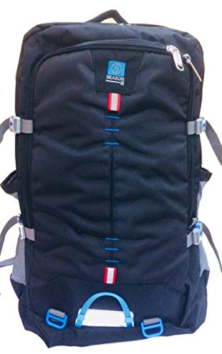 Image of Season Hiking Trekking Backpack Rucksack - 45+ L (Black) by Zordaar