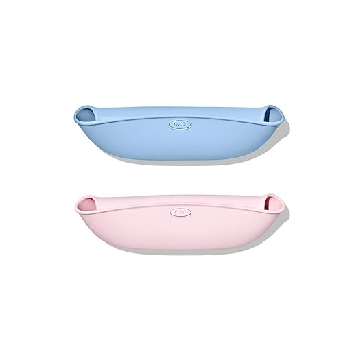 Miniatura 2 de OXO Tot Babero enrollable, paquete de 2, flor y anochecer