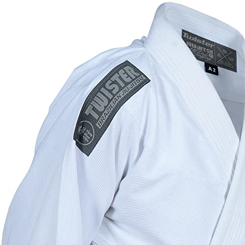 Challenge Bjj Gi, Brazilian Jiu Jitsu Gi/Kimono/Jiujitsu Uniform Professional Competition Bjj Jiu Jitsu Gi Premium Quality Fabric Comes With White Belts (A4, White) #TOP6