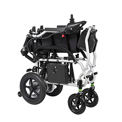 Emotor Intelligent Lightweight Foldable Electric Wheelchairs,Lightweight Compact (Net Weight 39 Lbs) Power Wheelchair,Portable Folding Carry Wheelchair #TOP5