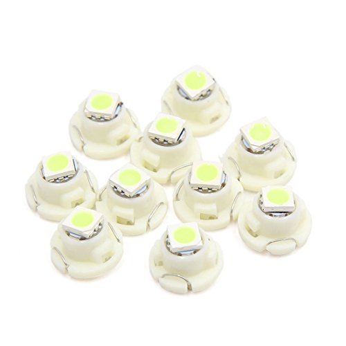 uxcell 10 Piezas T4.7 Luz LED Ice Blue para Tablero miniatura 1