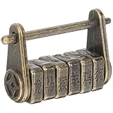 Cadenas à combinaison pour valise : son design rétro chinois unique, inspiré des cadenas anciens, apportera une touche d'originalité à votre intérieur