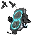 SooPii Kabellose Kfz-Handyladegeräte, Doppelspulen 15 W Qi-Schnellladehalterung, Autotelefonhalter mit Ladefunktion für Samsung Galaxy Z Fold3/Z Fold2/Z Flip3/S22 Ultra,lPhone 13 Pro Max/13/12 Pro