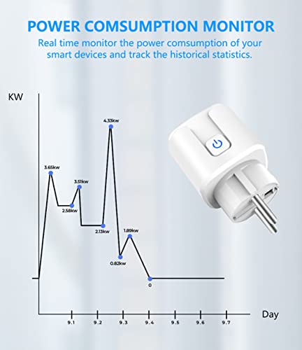 Prise connectée Alexa ZigBee 16A commande vocale et programmation domotique Smart Plug 2 Pack - 7